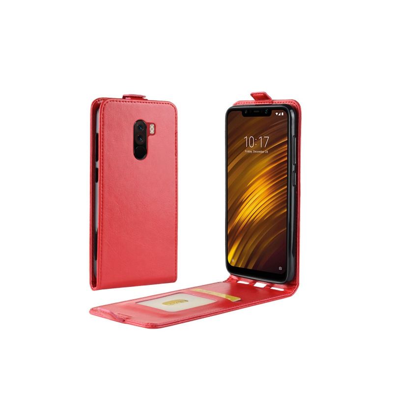 Case Für Pocophone F1 Flip Case Vertikales Kunstleder