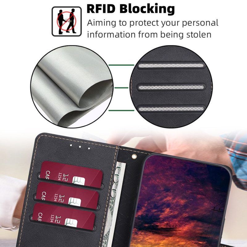 Flip Case Für Huawei P60 Pro Klassisches Rfid