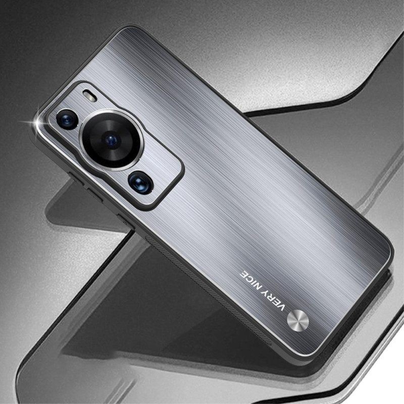 Hülle Für Huawei P60 Pro Gebürstetes Aluminium