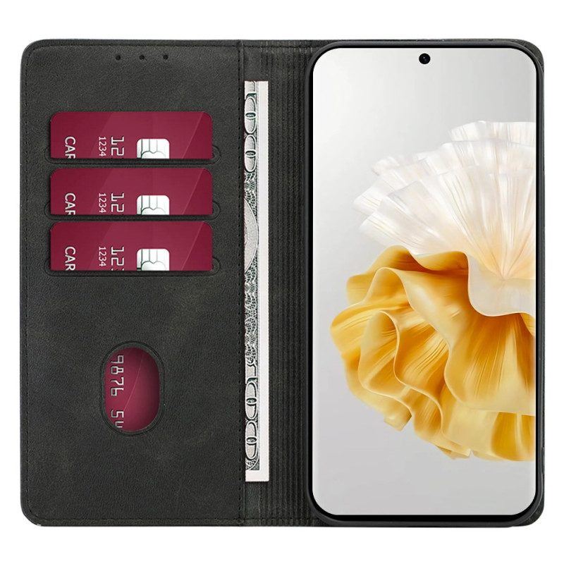 Schutzhülle Für Huawei P60 Pro Flip Case Wadenstruktur