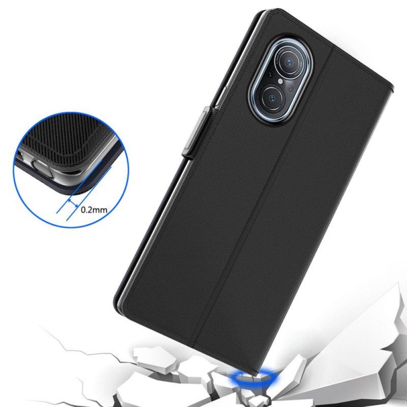 Flip Case Für Huawei Mate 50 Pro Abnehmbarer Spiegel Und Kartenhalter