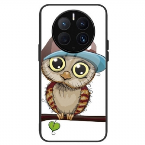 Handyhülle Für Huawei Mate 50 Pro Bad Owl Gehärtetes Glas