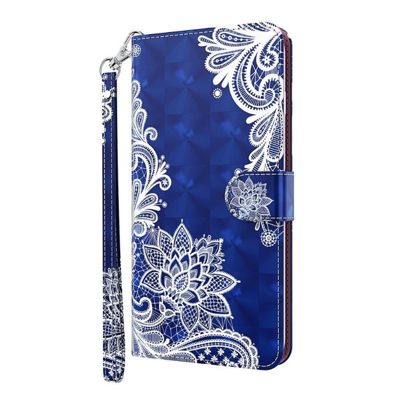 Flip Case Für Samsung Galaxy A42 5G Spitzenblume