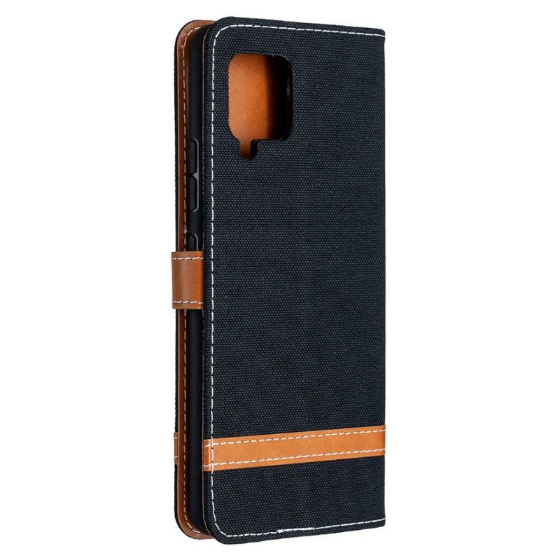 Flip Case Für Samsung Galaxy A42 5G Stoffbezug