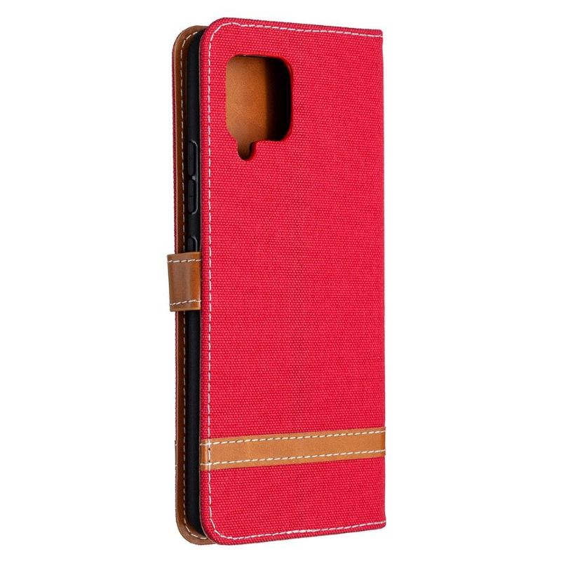 Flip Case Für Samsung Galaxy A42 5G Stoffbezug