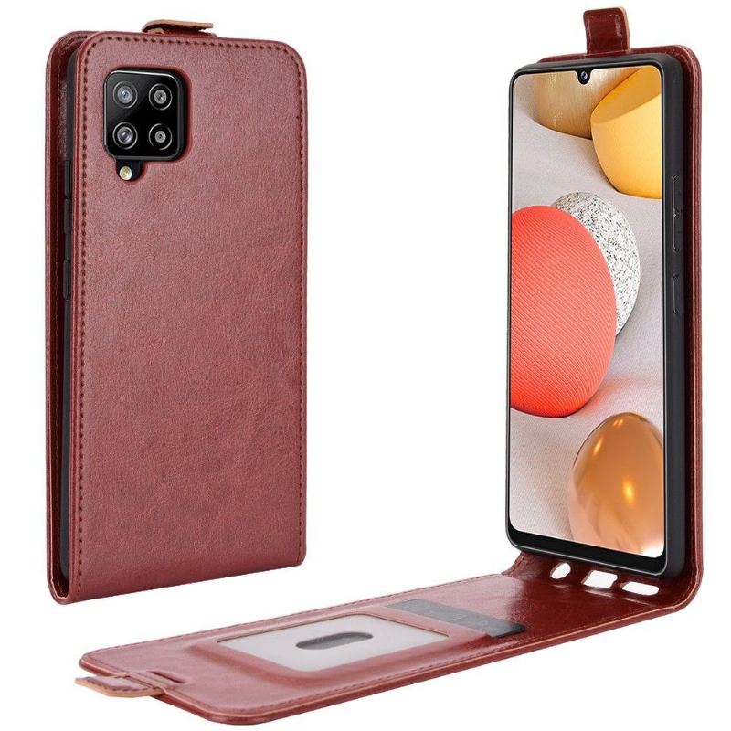 Lederhüllen Für Samsung Galaxy A42 5G Flip Case Vertikales Kunstleder