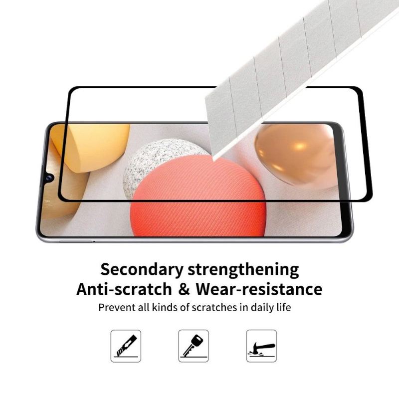 Samsung Galaxy A42 5G Displayschutzfolie Aus Gehärtetem Glas In Voller Größe