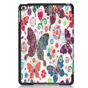 iPad Mini 2019 - Smart Case Mit Schmetterlingen Und Blumen