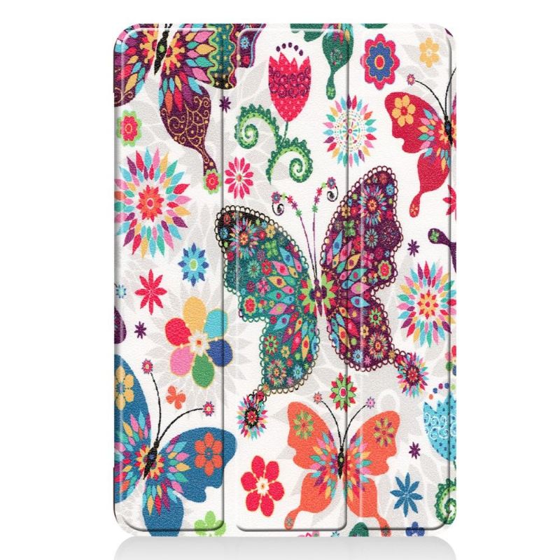 iPad Mini 2019 - Smart Case Mit Schmetterlingen Und Blumen