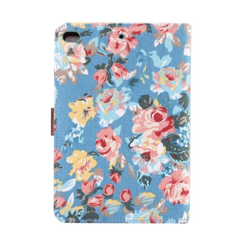 iPad Mini 2019 - Stoffhülle Floral Case - Blau