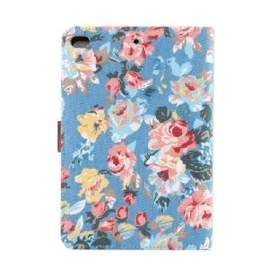 iPad Mini 2019 - Stoffhülle Floral Case - Blau