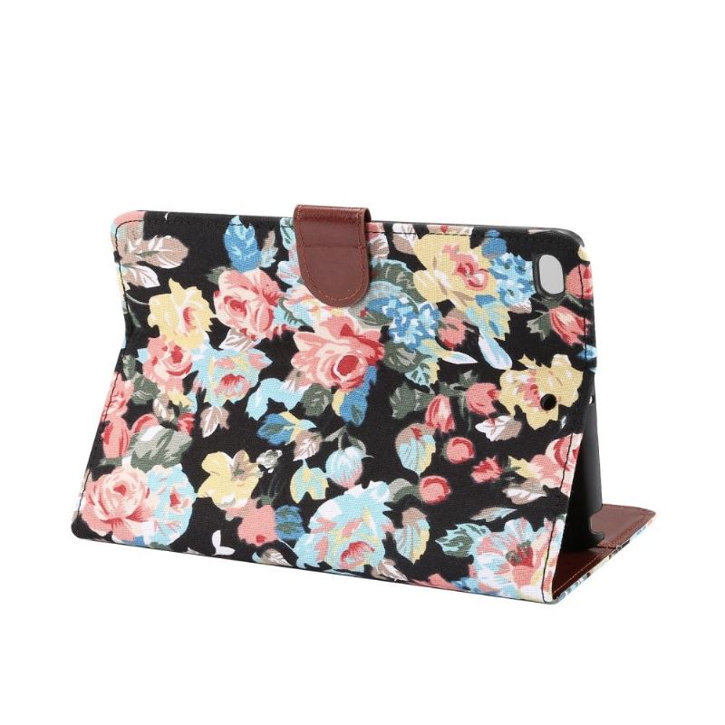 iPad Mini 2019 - Stoffhülle Floral Case - Schwarz