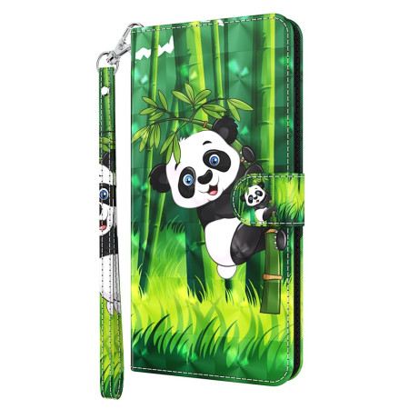 Lederhüllen Für Google Pixel 8 Pro Panda Bamboo Mit Riemen