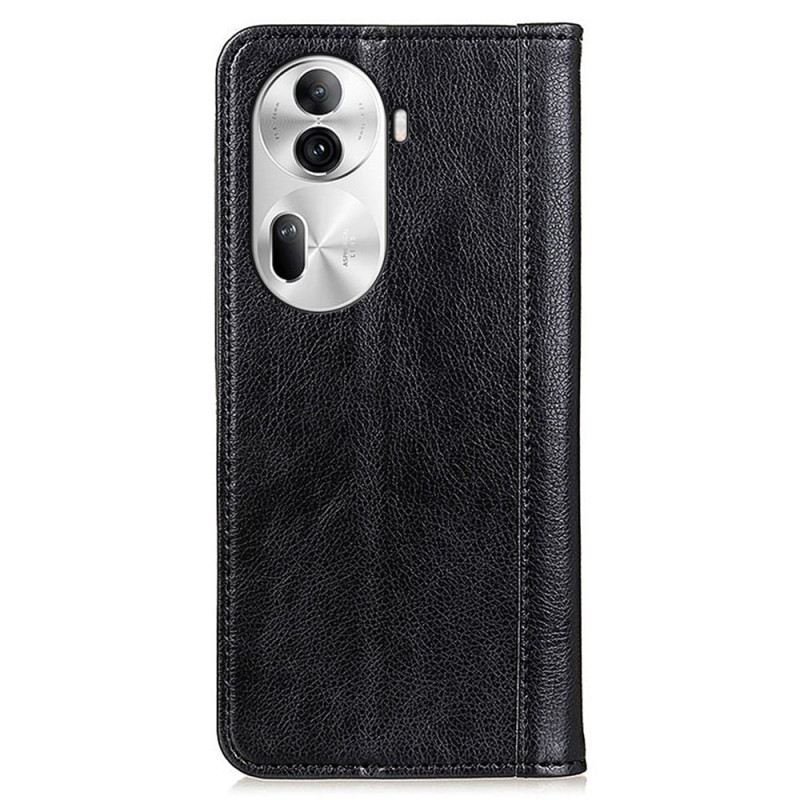 Flip Case Für Oppo Reno 11 Pro 5g Spaltleder