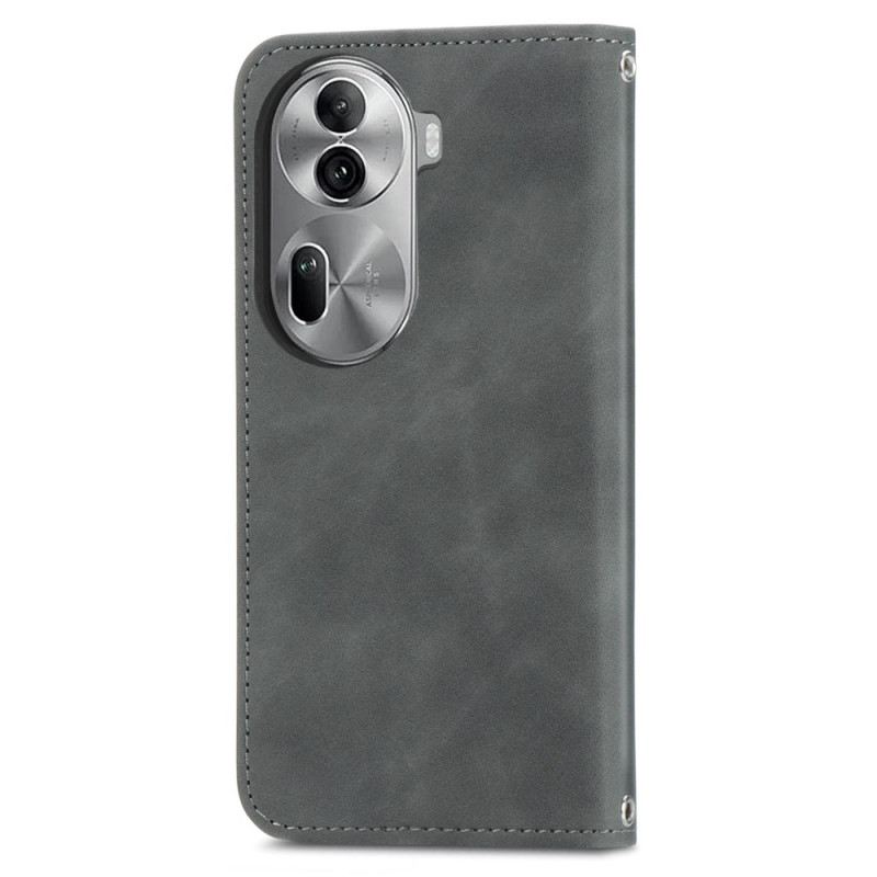 Flip Case Für Oppo Reno 11 Pro 5g Wildleder-stil