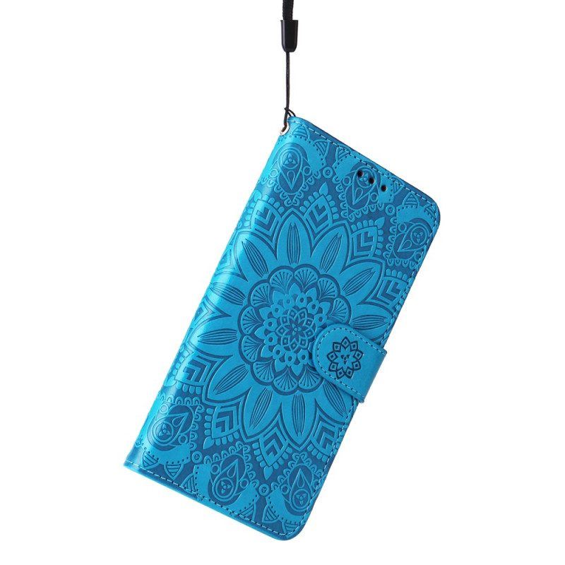 Flip Case Für Xiaomi 13 Pro Mandala-sonne Mit Schlüsselband