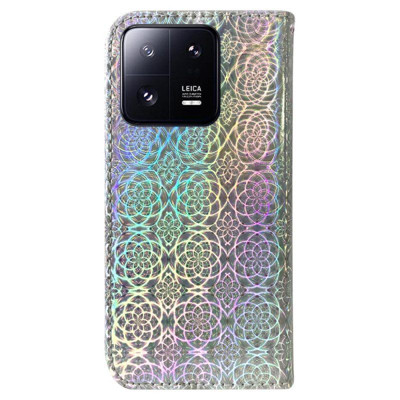 Lederhüllen Für Xiaomi 13 Pro Mit Kordel Riemchen-disco-stil