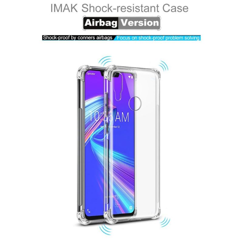 Asus Zenfone Max M2 - Class Protect Transparente Hülle + Schutzfolie