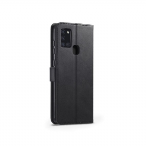 Case Für Samsung Galaxy A21s Schutzhülle Tommy Style Lederoptik - Schwarz