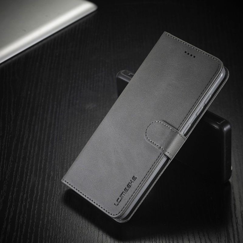 Case Für Samsung Galaxy A21s Tommy Style Ledereffekt - Grau