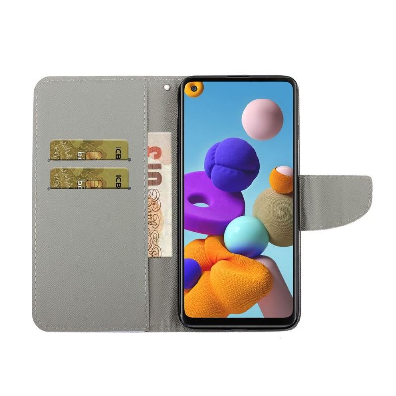 Flip Case Für Samsung Galaxy A21s Chat-inhalt