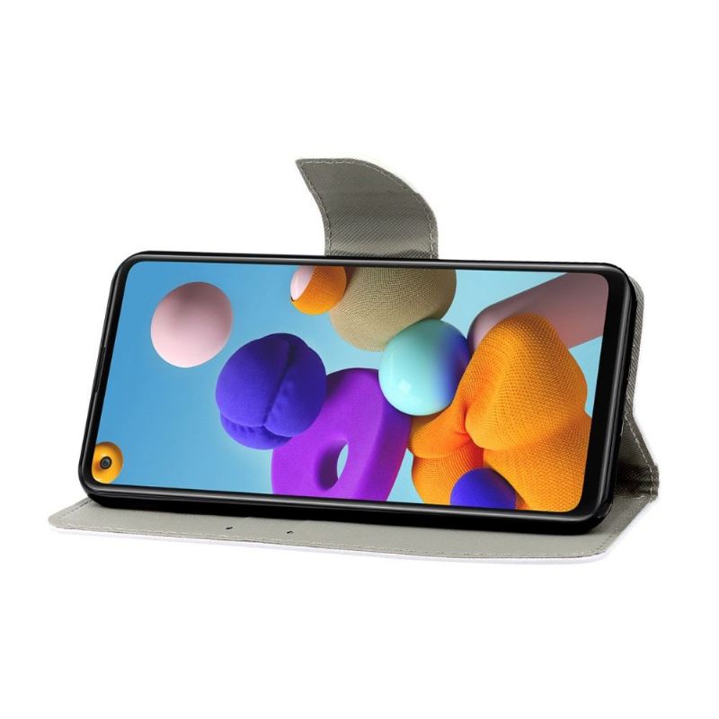 Flip Case Für Samsung Galaxy A21s Chat-inhalt