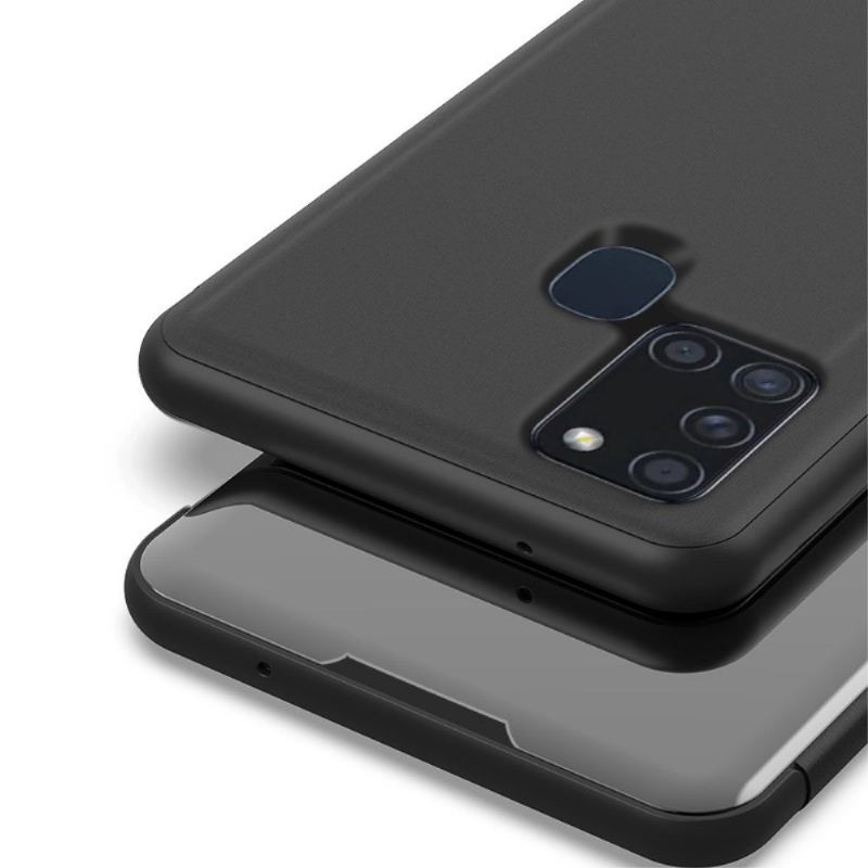 Handyhülle Für Samsung Galaxy A21s Schutzhülle Flip Case Spiegeleffekt