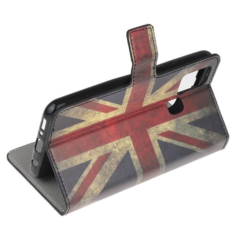 Lederhüllen Für Samsung Galaxy A21s Vintage Britische Flagge