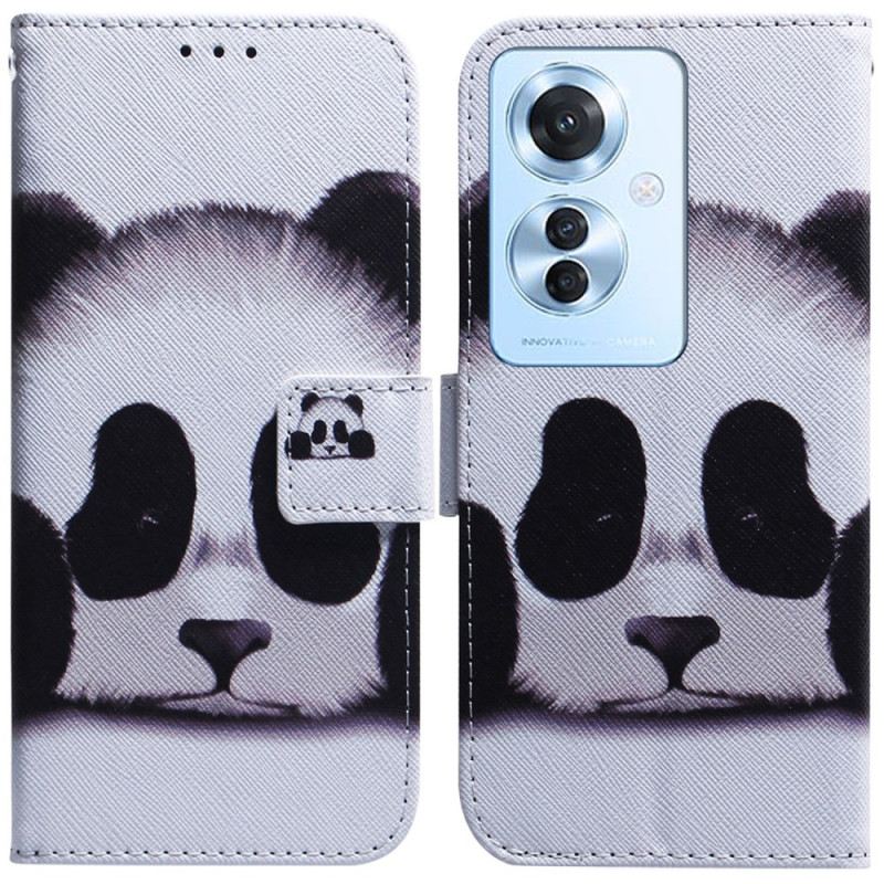 Lederhüllen Oppo Reno 11f 5g Handyhülle Panda