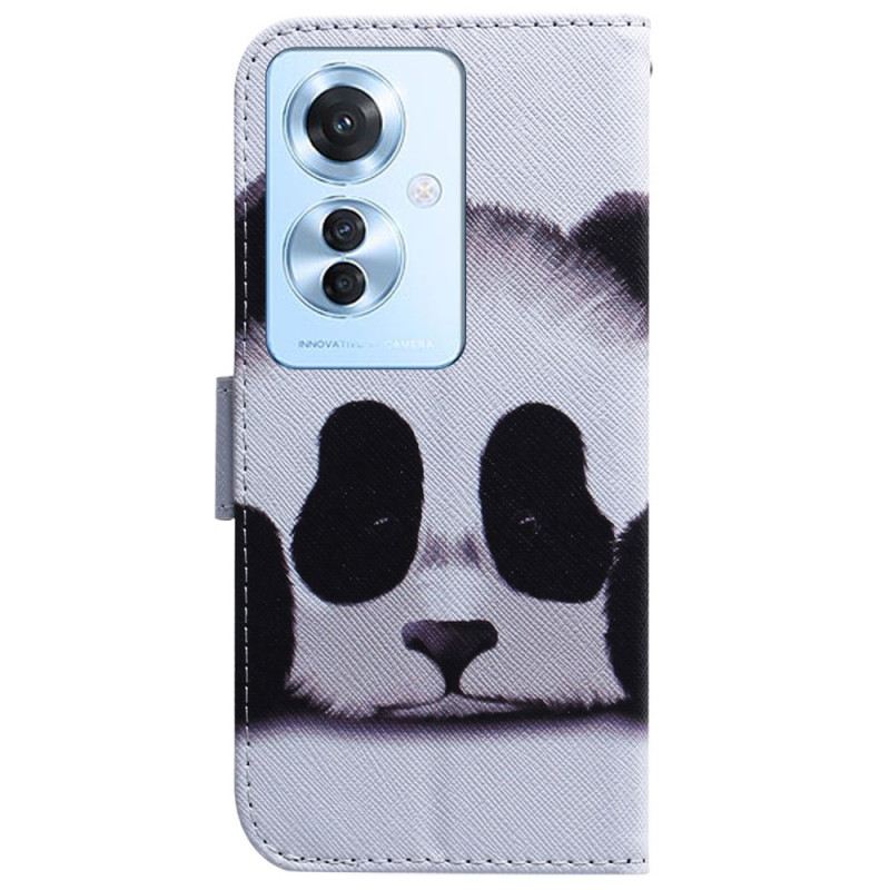 Lederhüllen Oppo Reno 11f 5g Handyhülle Panda