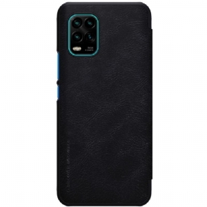 Flip Case Für Xiaomi Mi 10 Lite Nillkin Qin Kunstleder