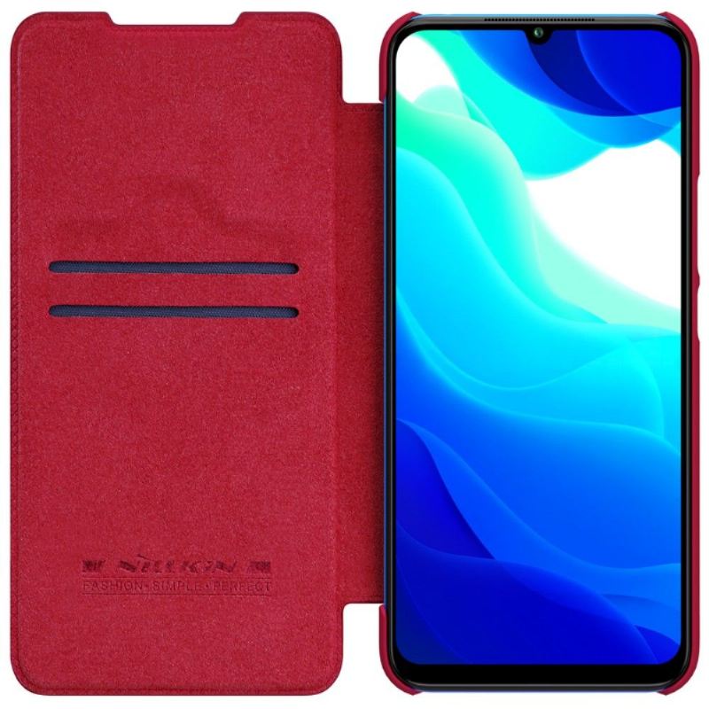 Flip Case Für Xiaomi Mi 10 Lite Nillkin Qin Kunstleder