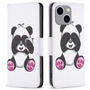 Flip Case Für iPhone 14 Plus Panda-spaß