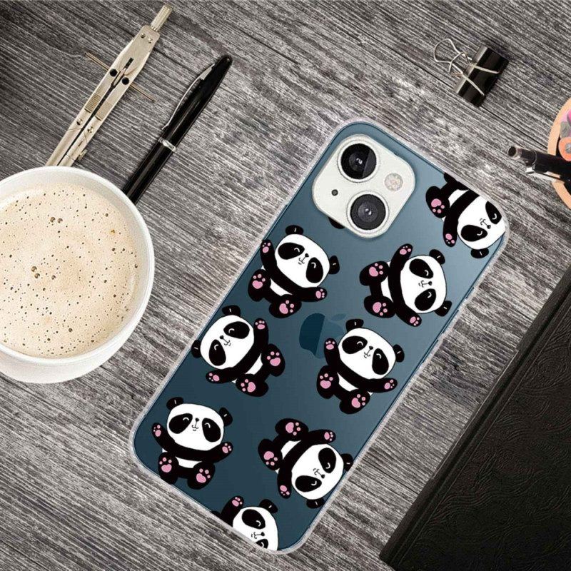 Handyhülle Für iPhone 14 Plus Kleine Pandas