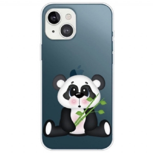 Handyhülle Für iPhone 14 Plus Nahtloser Trauriger Panda