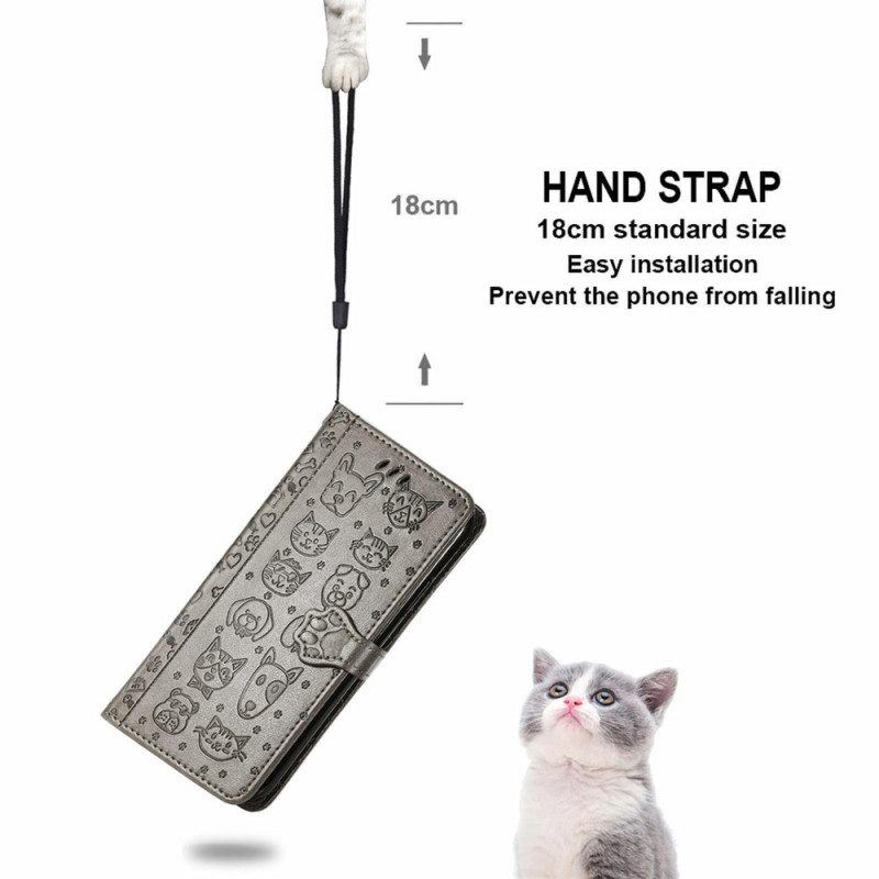 Flip Case Für Xiaomi 12 / 12X Animierte Tiere