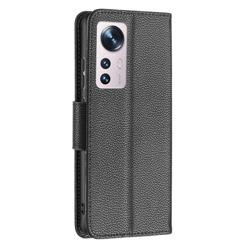 Flip Case Für Xiaomi 12 / 12X Flip Case Lychee Rabat Oblique