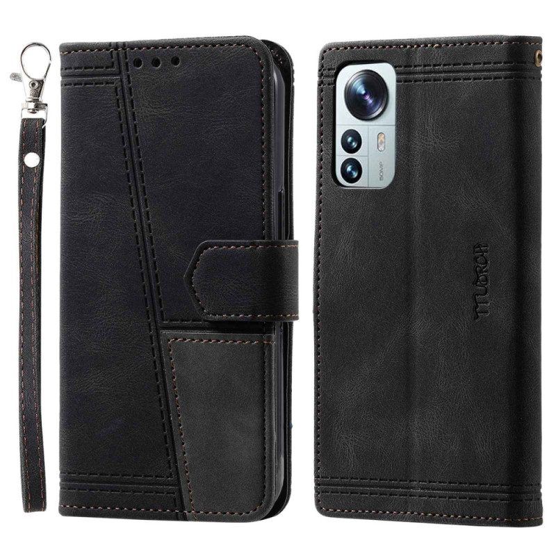 Flip Case Für Xiaomi 12 / 12X Rfid Mit Lanyard