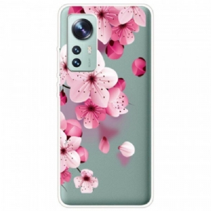 Handyhülle Für Xiaomi 12 / 12X Kleine Rosa Blumen