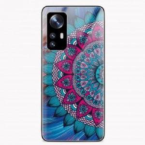 Handyhülle Für Xiaomi 12 / 12X Mandala-gehärtetes Glas