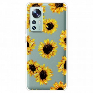 Handyhülle Für Xiaomi 12 / 12X Silikon-sonnenblumen