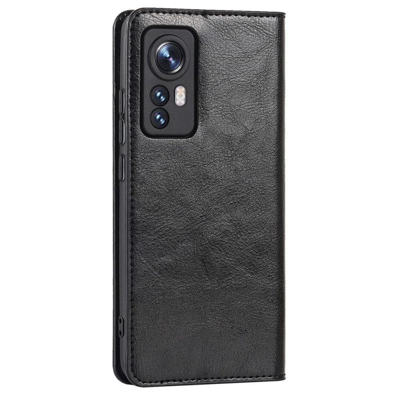 Schutzhülle Für Xiaomi 12 / 12X Flip Case Echtes Leder