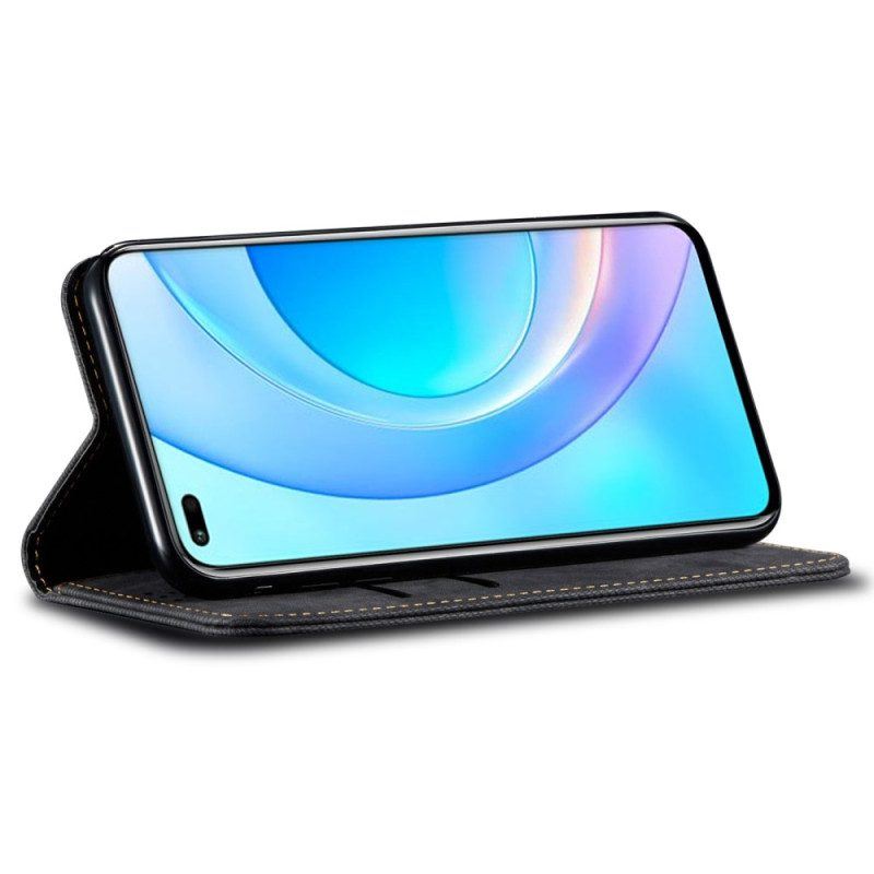 Schutzhülle Für Honor 90 Pro Flip Case Jeansstoff