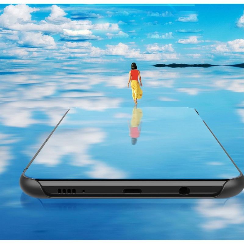 Handyhülle Für Huawei Y7 2019 Schutzhülle Flip Case Spiegeleffekt