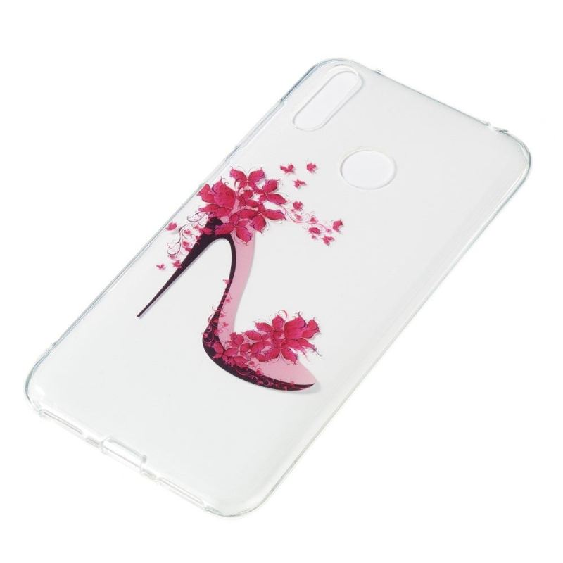 Handyhülle Für Huawei Y7 2019 Transparenter Blumenabsatz