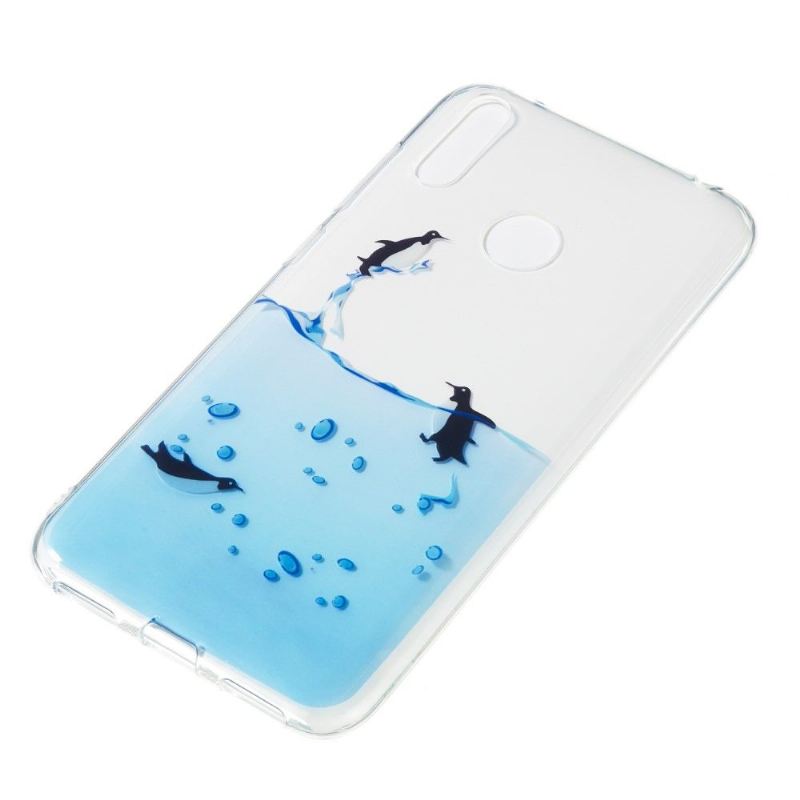 Hülle Für Huawei Y7 2019 Transparente Pinguine