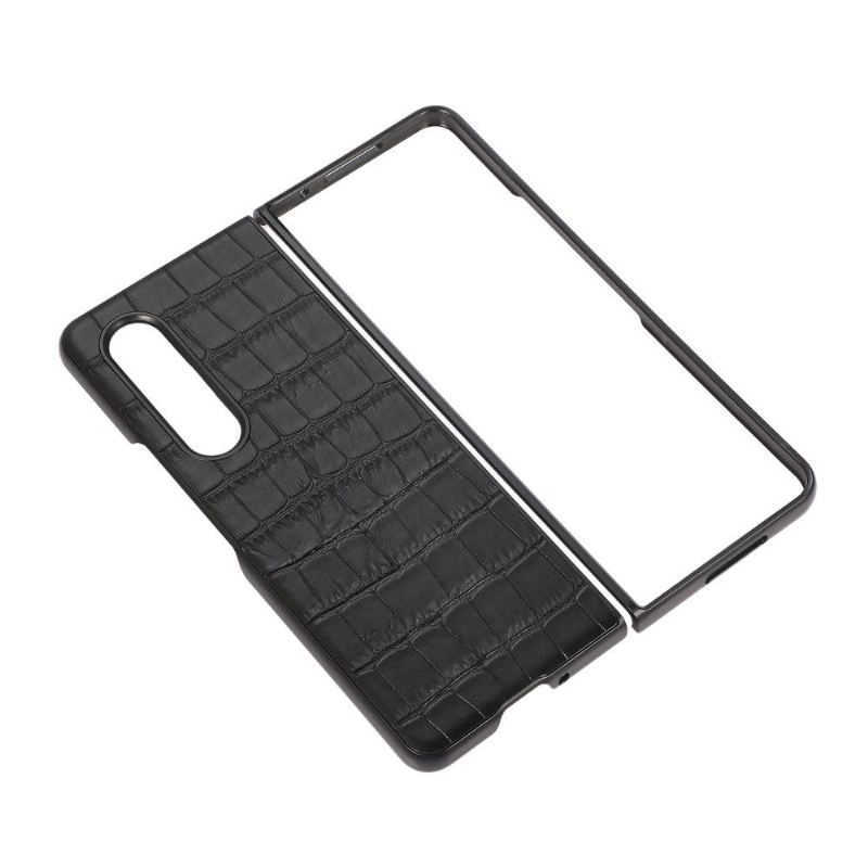 Handyhülle Für Samsung Galaxy Z Fold 3 5G Croc Skin-effekt