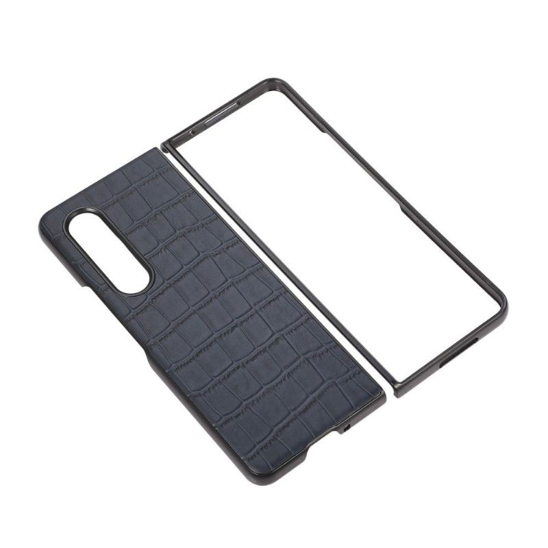 Handyhülle Für Samsung Galaxy Z Fold 3 5G Croc Skin-effekt