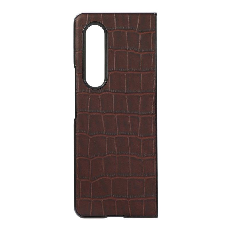 Handyhülle Für Samsung Galaxy Z Fold 3 5G Croc Skin-effekt