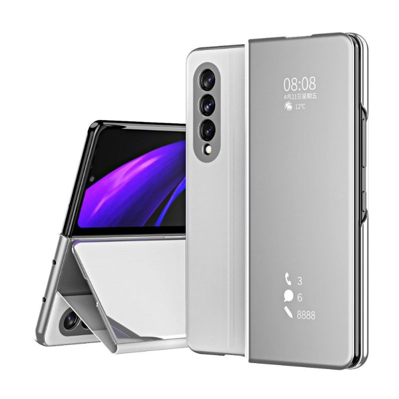 Handyhülle Für Samsung Galaxy Z Fold 3 5G Flip Case Spiegeleffekt